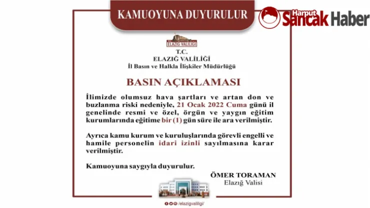 Okullar, Yarın da Tatil