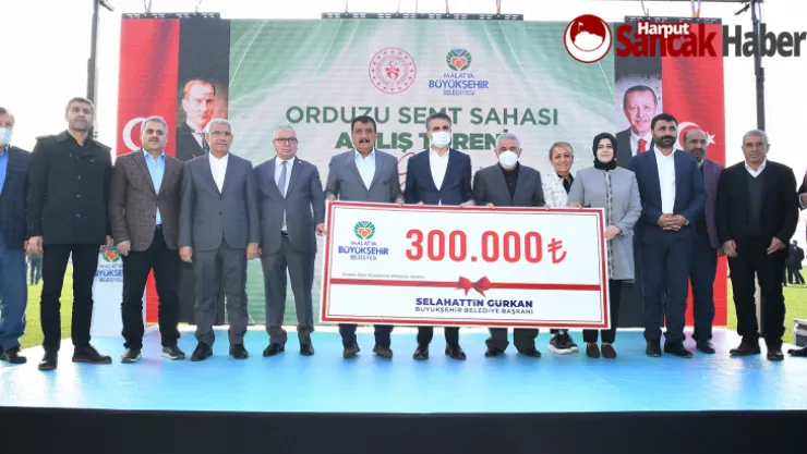 Orduzu Sentetik Çim Sahası Düzenlenen Törenle Hizmete Girdi