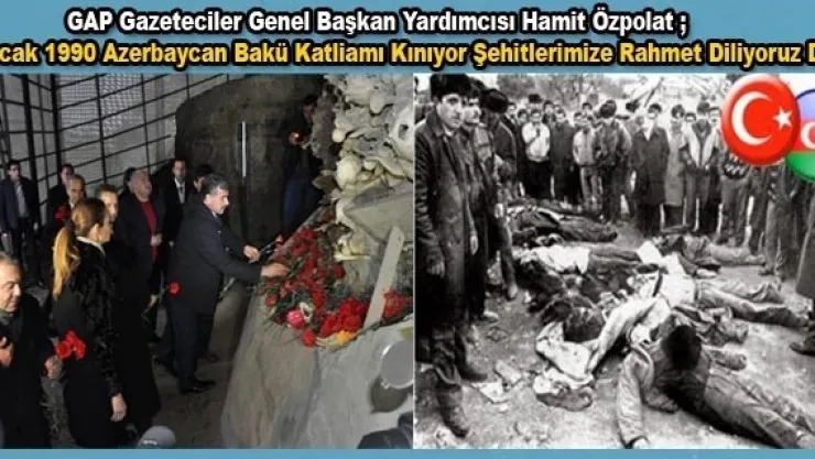 Özpolat  20 Ocak Bakü Katliamını Kınıyoruz