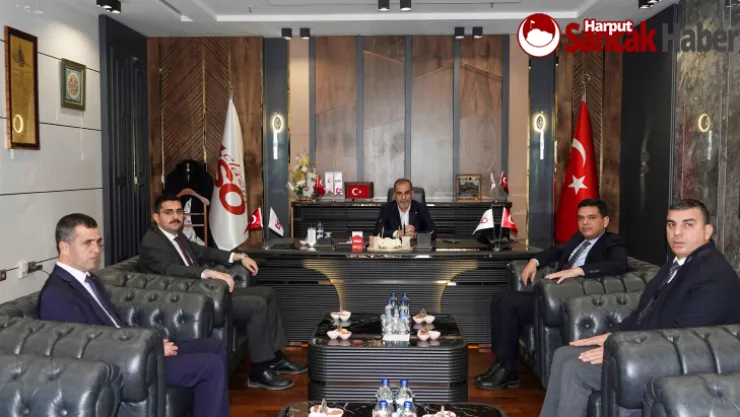 Palu ve Karakoçan Kaymakamları Başkan Alan'ı ziyaret etti.