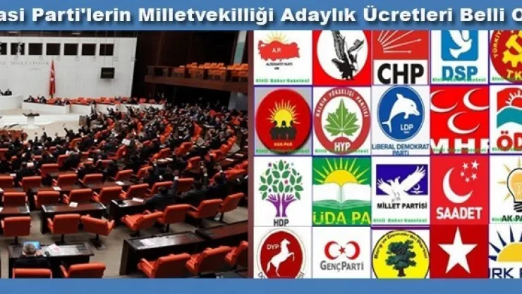 Parti'lerin Milletvekilliği Adaylık Ücretleri Belli Oldu
