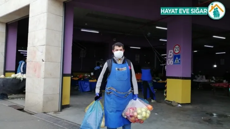 Pazarlarda 'Sen gelme biz sana geliriz' projesiyle evlere servis başladı