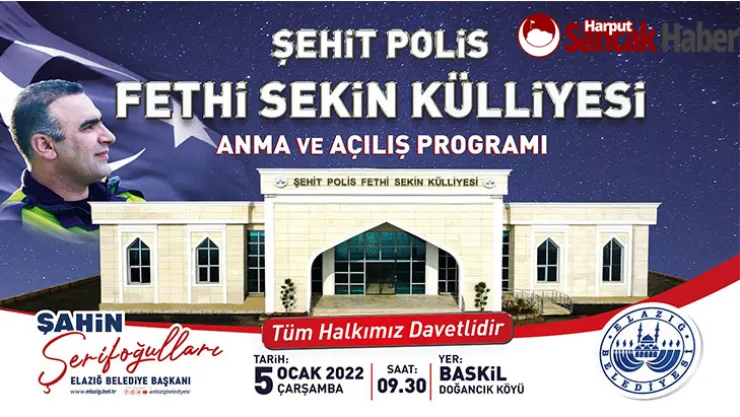 Şehit Fethi Sekin Külliyesi Açılıyor