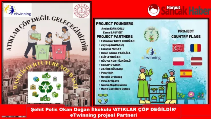 Şehit Polis Okan Doğan İlkokulu 'ATIKLAR ÇÖP DEĞİLDİR' eTwinning projesine Partner