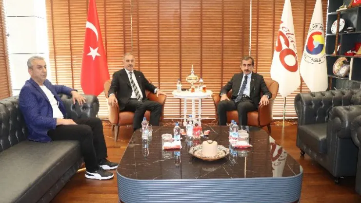 Şişecioğlu'ndan Başkan Alan'a Veda Ziyareti