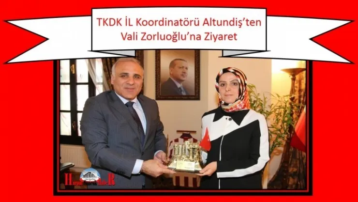 TKDK İL Koordinatörü Altundiş'ten Vali Zorluoğlu'na Ziyaret