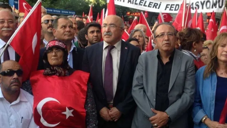 Türk Ocakları Genel Merkez Yönetimi Teröre Lanet Mitingine Katıldı