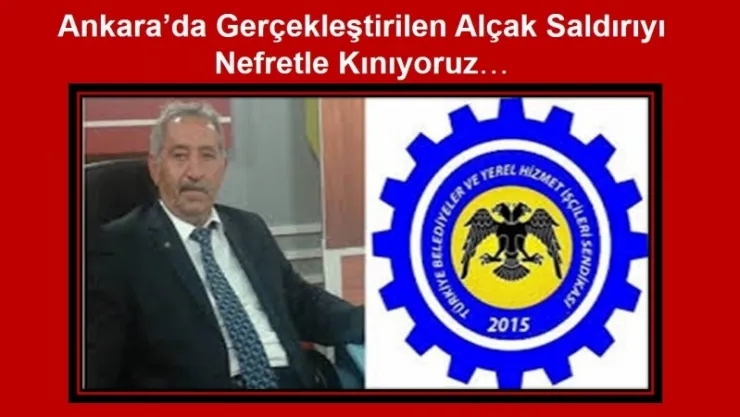 Türkiye Belediyeler ve Yerel Hizmet İşçileri Sendikası İl Temsilcisi MESUT TUNÇ'un Basın Açıklaması