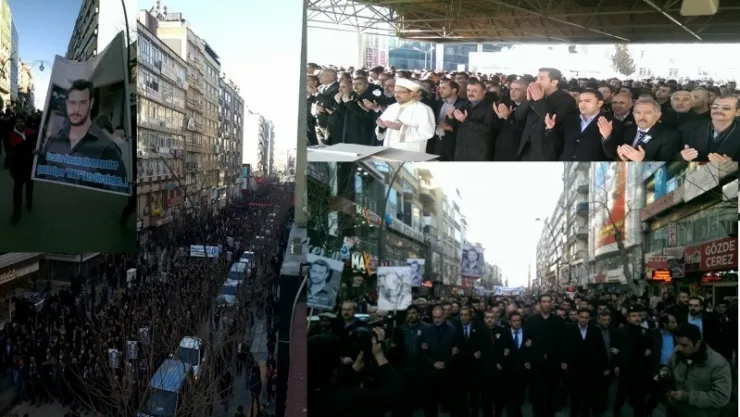 Ülkü Ocakları İzmir'de Bölücü Terör Örgütü Yandaşları Tarafından Şehit Edilen Fırat Yılmaz Çakıroğlu İçin Gıyabi Cenaze Namazı Kılarak Terörü Telin Etti.  