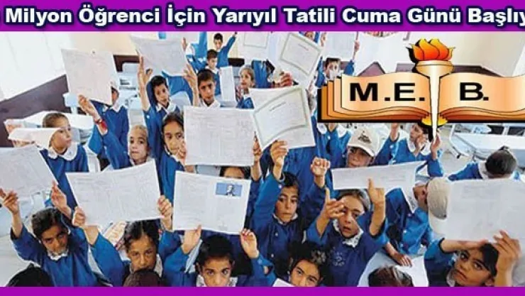 Yarıyıl Tatili Cuma Günü Başlıyor