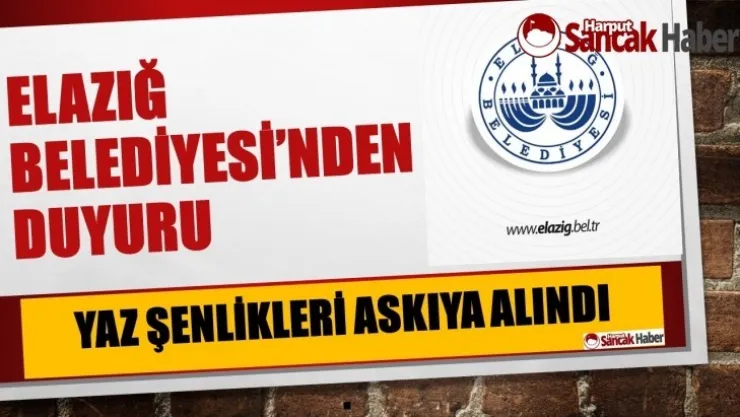Yaz Şenlikleri Askıya Alındı
