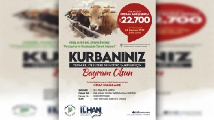 Yeşilyurt Belediyesi'nden Bayrama Özel Sosyal Dayanışma Hamlesi!