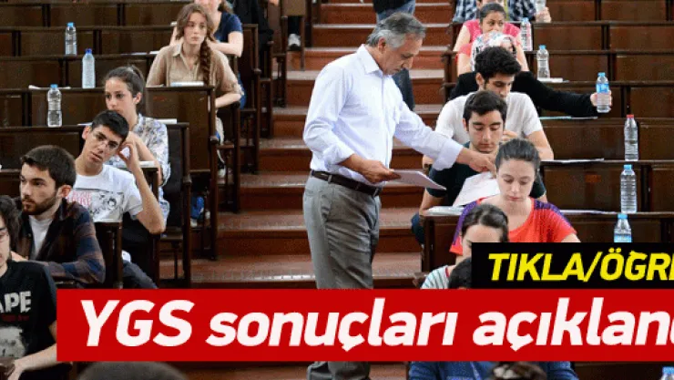 YGS sonuçları açıklandı.