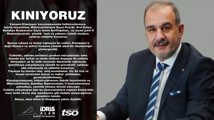 Elazığspor'a Yapılan Saldırıya Sert Tepki: 'Kınıyoruz'!