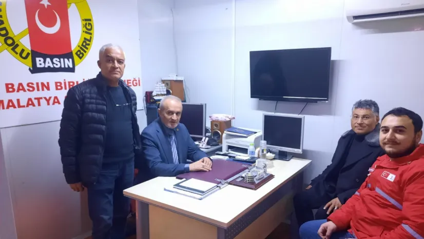 Türk Kızılay Yeşilyurt Şubesinden Anadolu Basın Birliği Malatya Şubesine Ziyaret