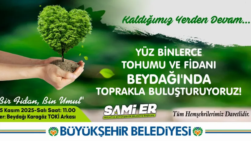 Beydağı Fidan Dikim Şenliği 25 Kasım'da