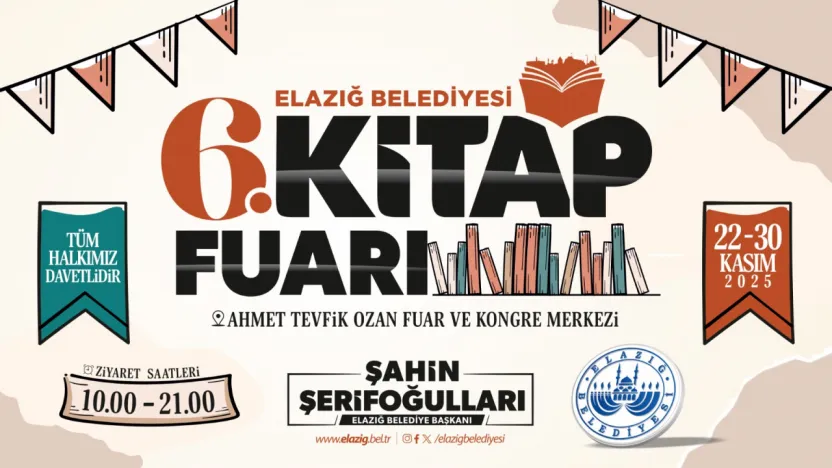 ELAZIĞ BELEDİYESİ 6. KİTAP FUARI BAŞLIYOR