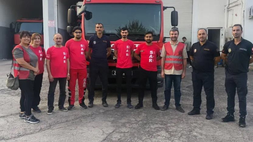 ELAZIĞ BELEDİYESİ İTFAİYESİNDEN SAR EKİBİNE DESTEK EĞİTİMİ