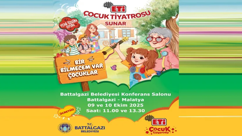 Eti Çocuk Tiyatrosu Battalgazi'de Çocuklarla Buluşacak
