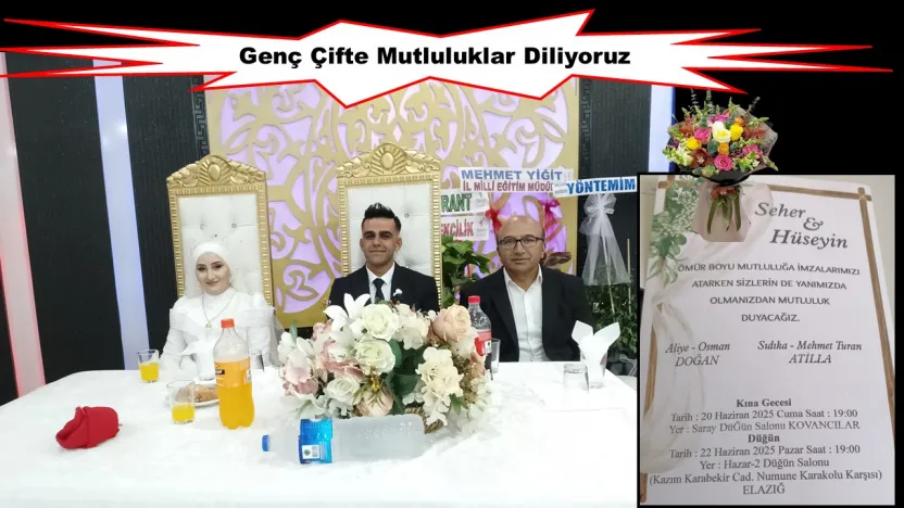 Genç Çifte Mutluluklar Diliyoruz
