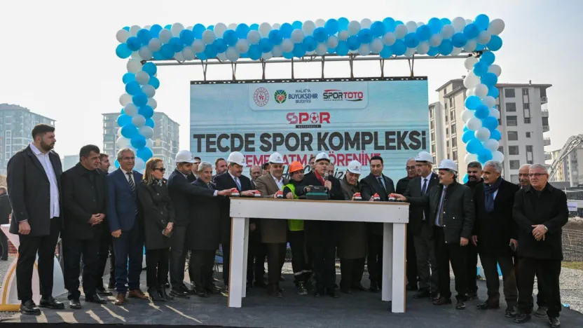 TECDE Spor Kompleksi'nin Temel Atma Töreni Yapıldı
