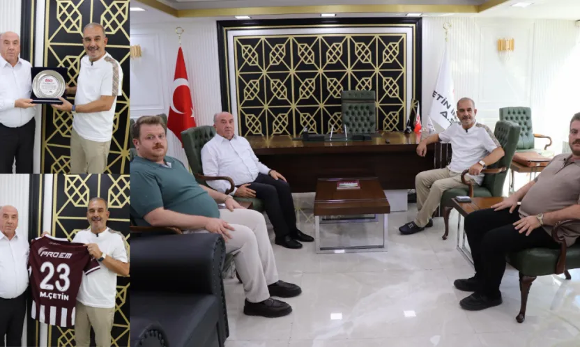 Başkan Alan'dan İş İnsanı Mehmet Çetin'e Teşekkür Ziyareti