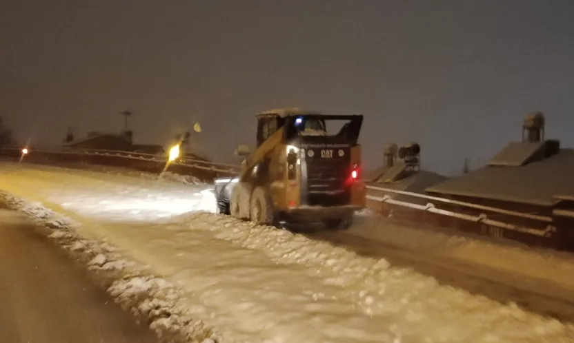 Battalgazi Belediyesi Gece Boyu Sahadaydı
