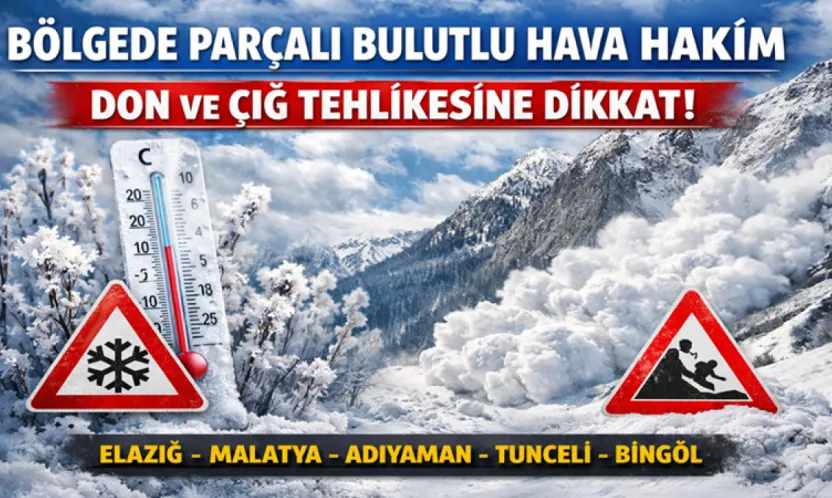 Bölgede Parçalı Bulutlu Hava Hakim: Don ve Çığ Tehlikesine Dikkat!