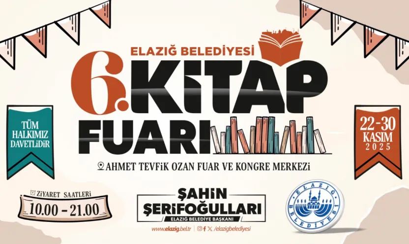ELAZIĞ BELEDİYESİ 6. KİTAP FUARI BAŞLIYOR