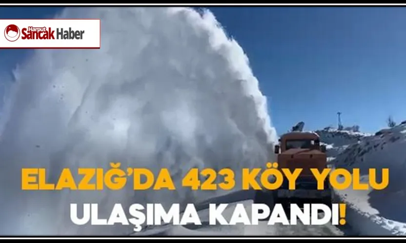 Elazığ'da 423 Köy Yolu Ulaşıma Kapandı!