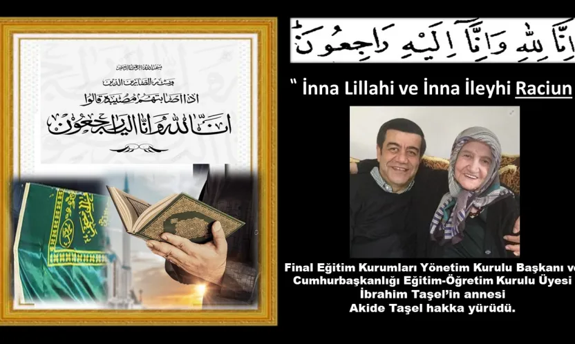 Taşel Ailesinin Acısını Paylaşıyoruz