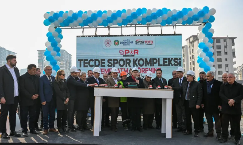 TECDE Spor Kompleksi'nin Temel Atma Töreni Yapıldı